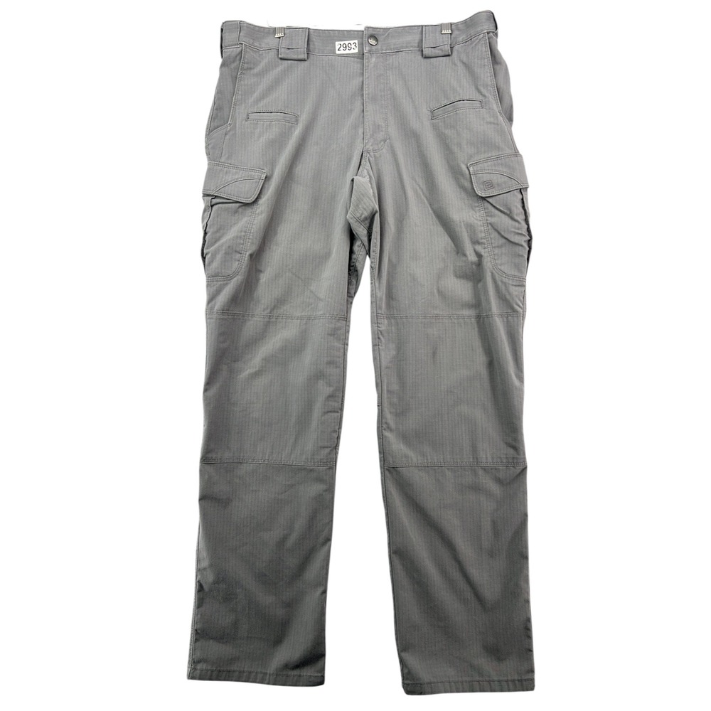 5.11 Tactical Cargo Pants Mens 34x34 Grey Ripstop Multi-Pocket Utility Trousers